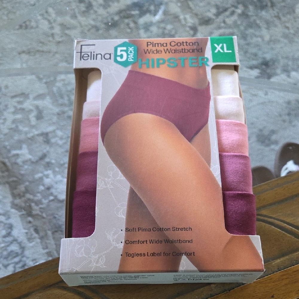 Felina Hipster 5-Pack - Purple and Pink Variety
